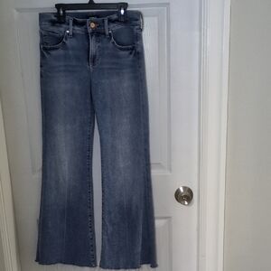 Express 70's Flare Midrise Light wash Jeans Stretchy Soft 0R Casual Classic